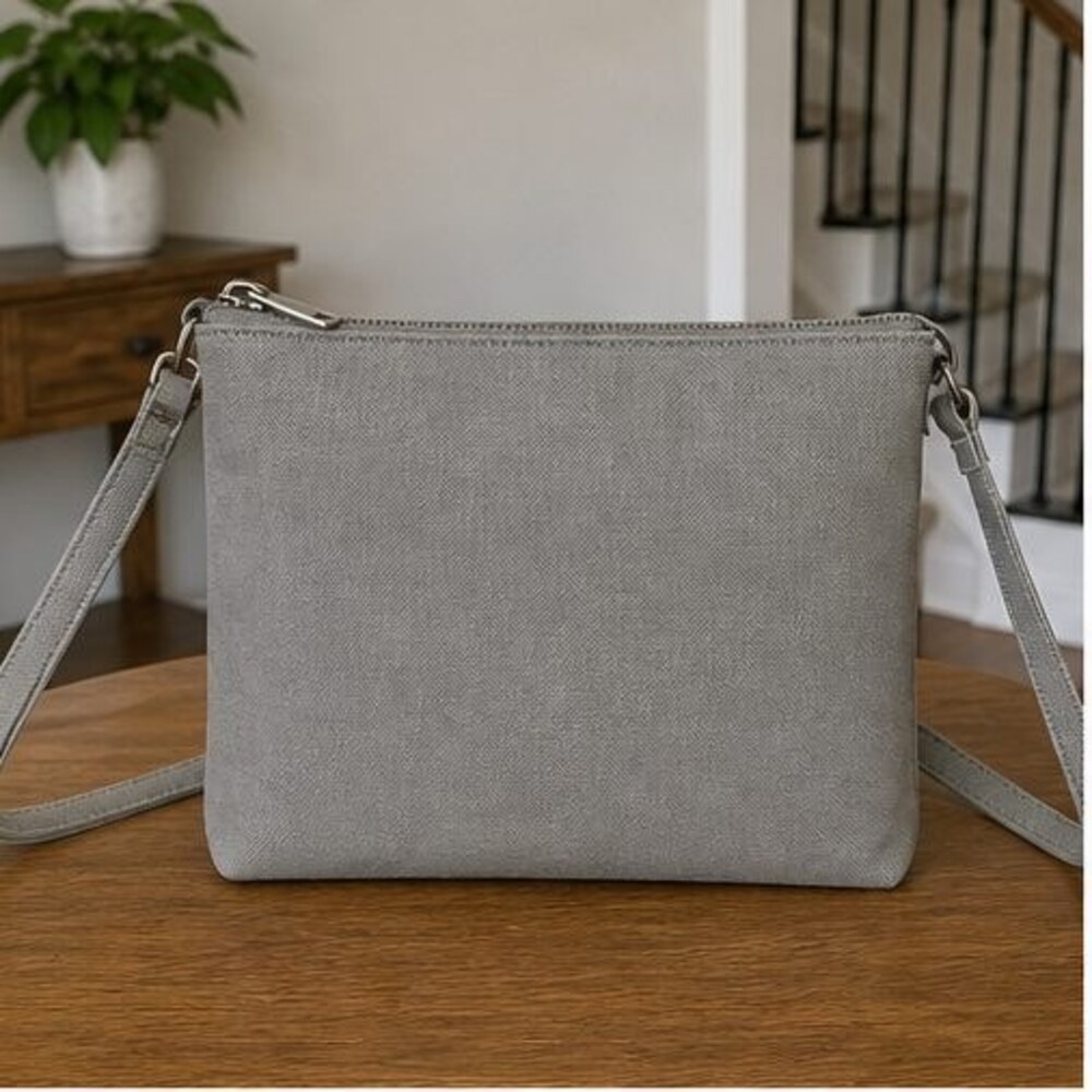 Camel Nylon Crossbody Bag
